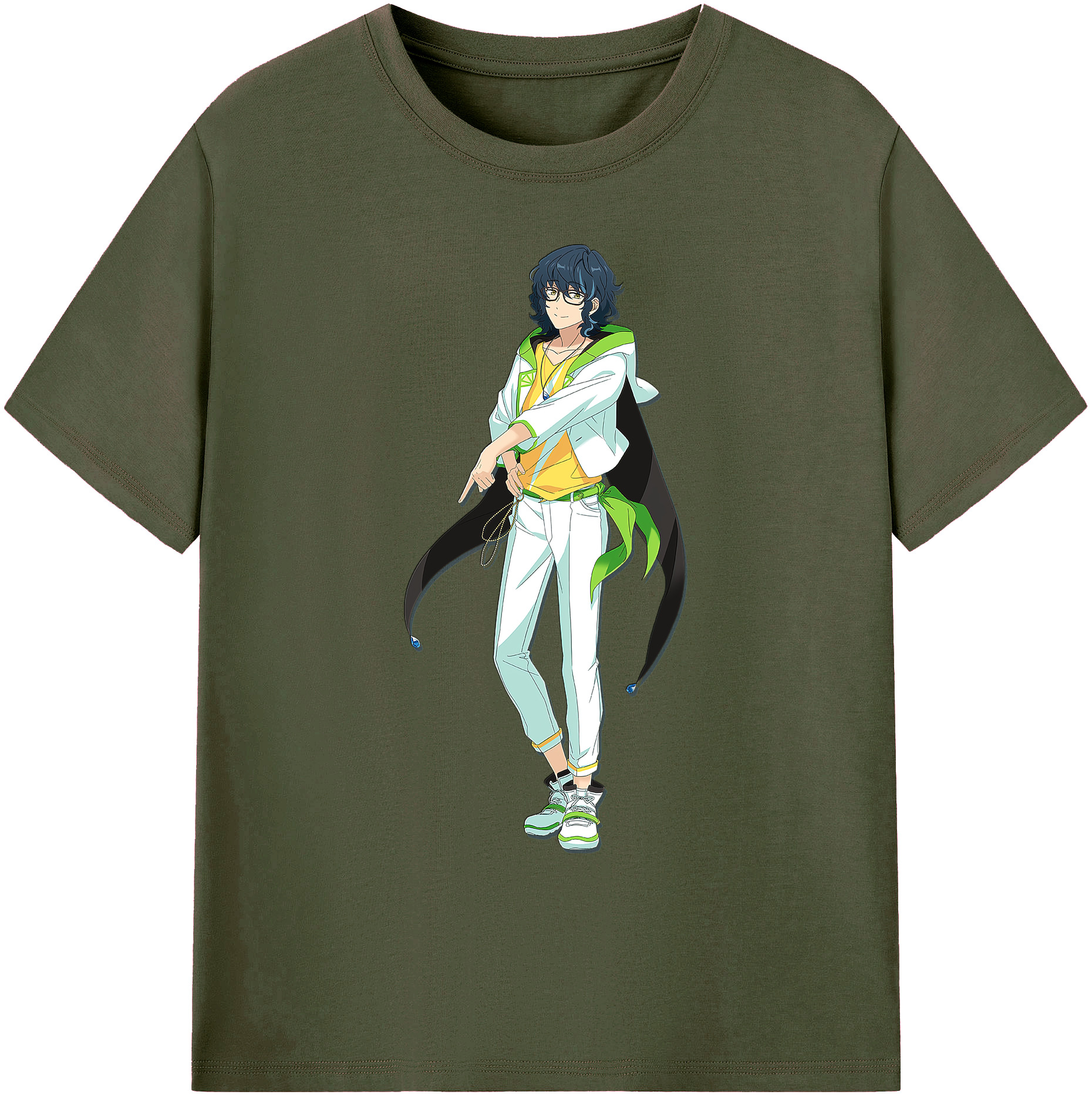 （画像用） あんさんぶるスターズ! Ensemble Stars 綿100％ メンズ半袖Tシャツ｜肌触りやわらか＆通気性